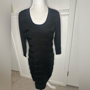 Calvin Klein Black Long Sleeve Dress size M